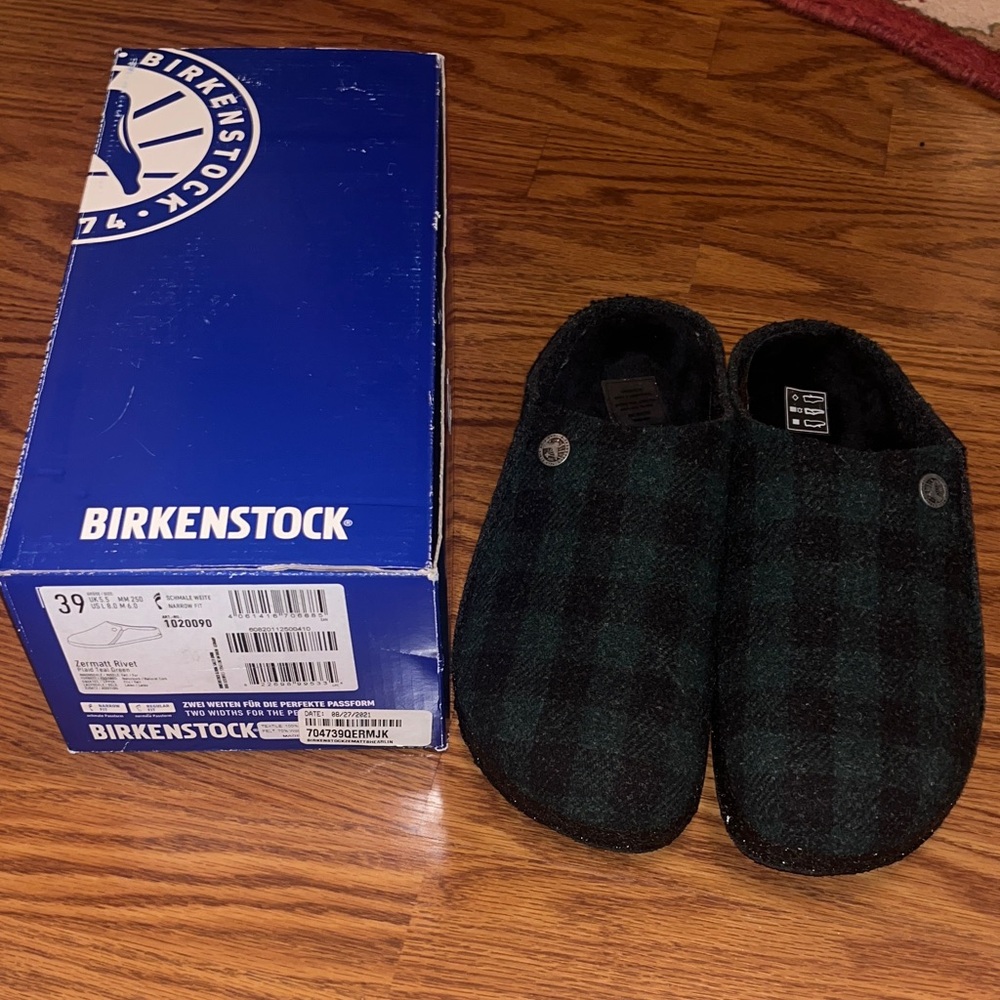 New in box! Birkenstock Zermatt Rivet | Size 39 ( Ladies US 8) Narrow Fit